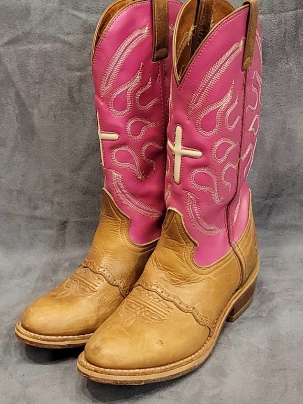 Pink cowgirl Cowboy Western Boots Double H
6.5